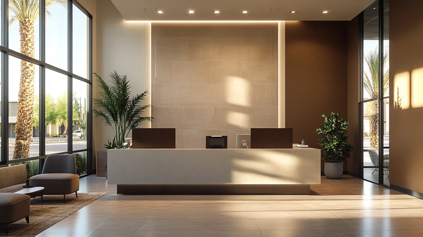 Red Canyon Medical Clinic welcoming reception area in Las Vegas, Nevada